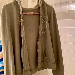 Green holister kid’s large jacket